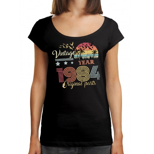 

Koszulka Damska Oversize Urodziny Vintage Ona