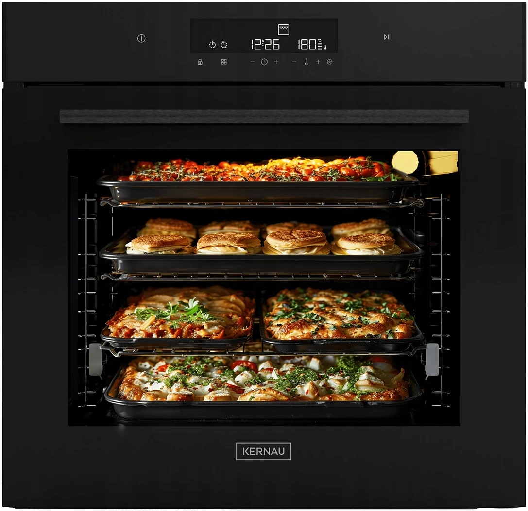 Piekarnik elektryczny Kernau Kbo 1071 S Tc B Smart Cooking 78L 10 funckji