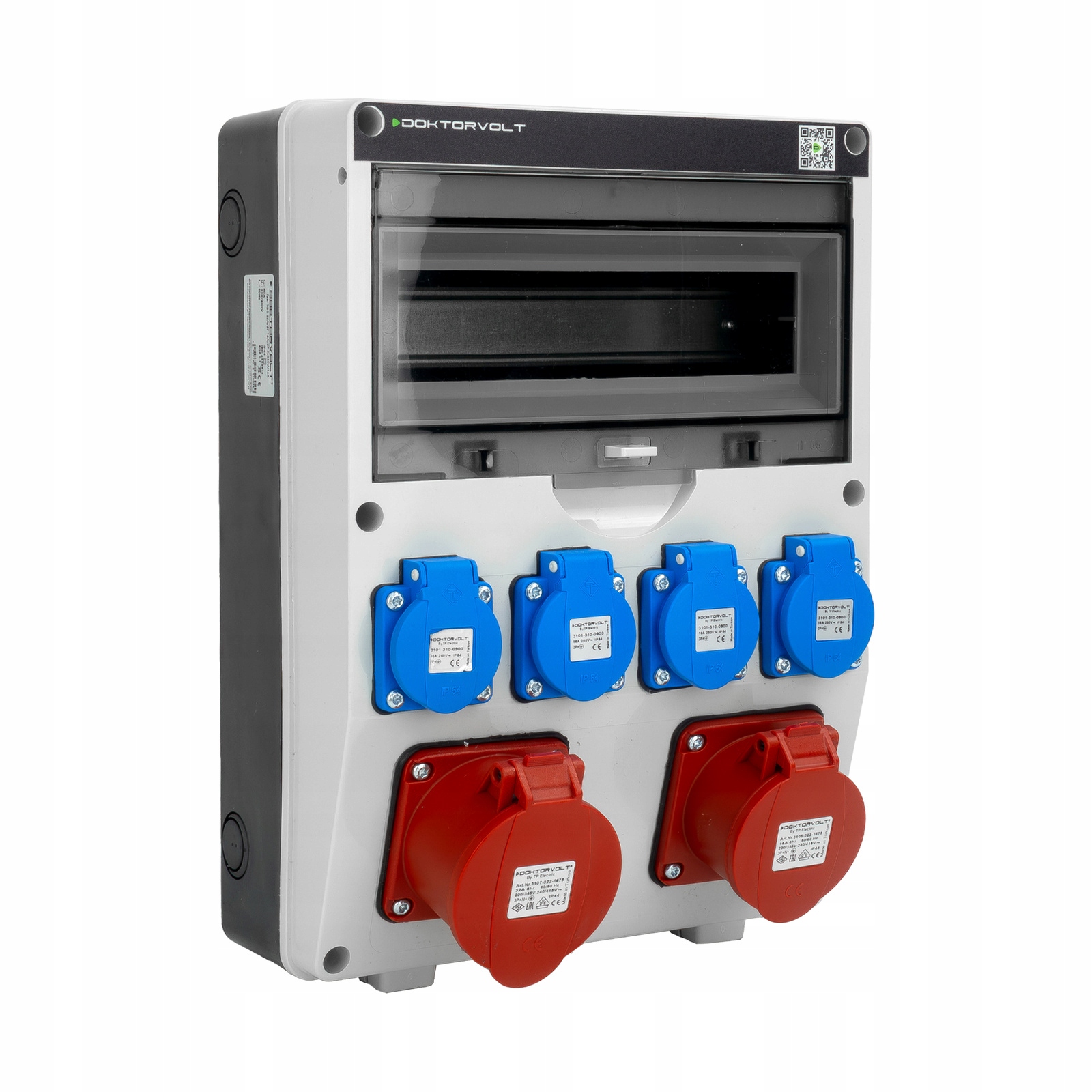 Stavební rozvaděč 32A/16A 4x230V Elektrická rozvodná skříň