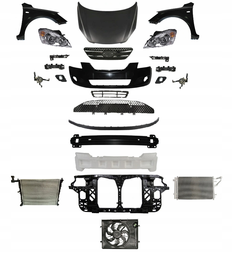 KIA CEED 1 I CEE'D 2007-2009 KOMPLETNY PRZÓD PAS