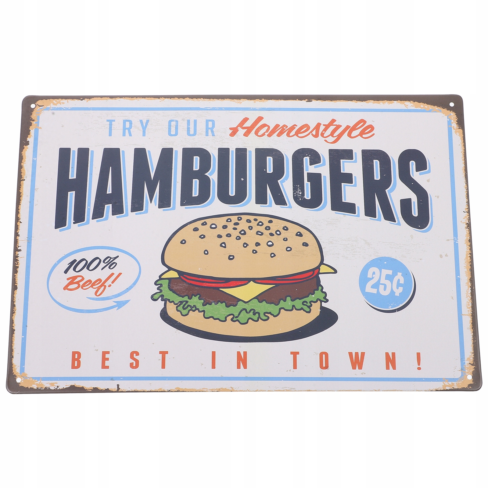 EMBLEMATY WYKOŃCZENIA VINTAGE POST RETRO VINTAGE ZNAK CYNKOWY