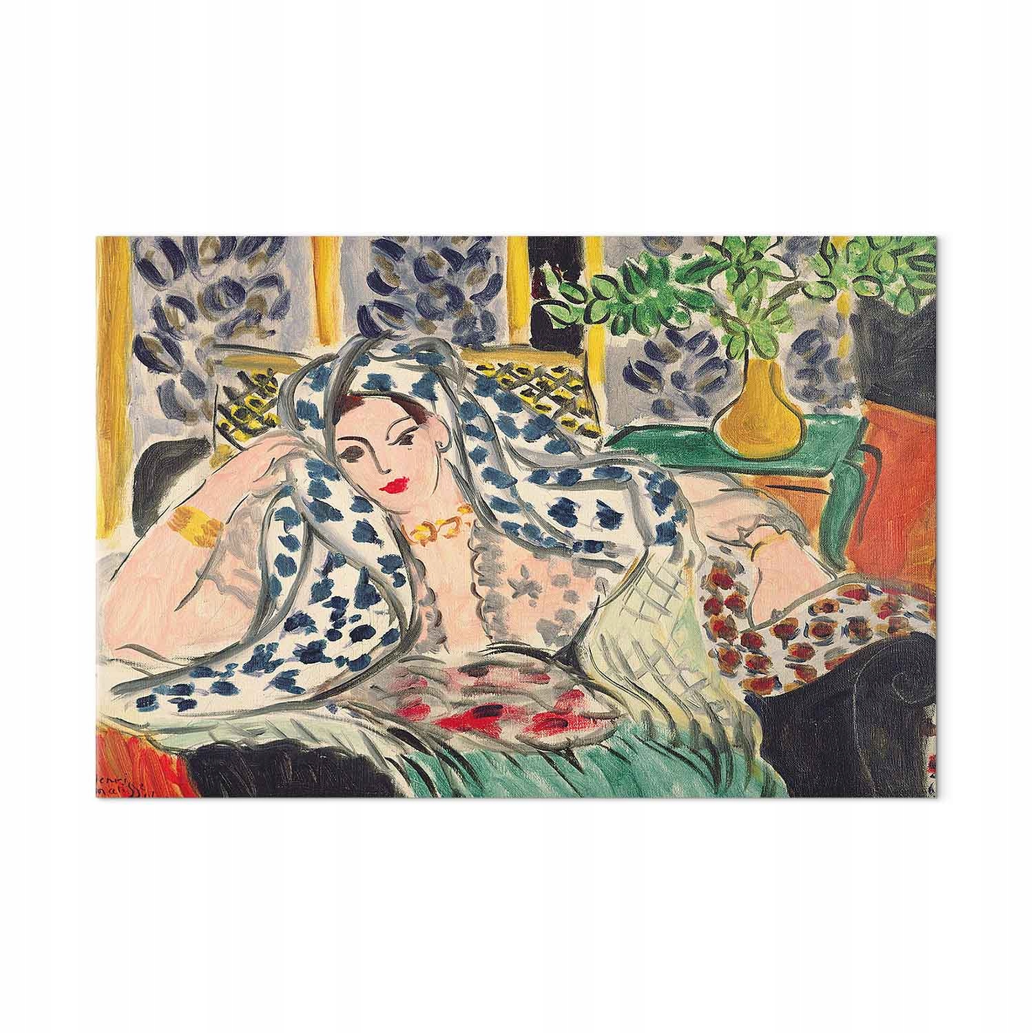 Obraz na plátně canvas Henri Matisse Odaliska v černém křesle 60x40 cm