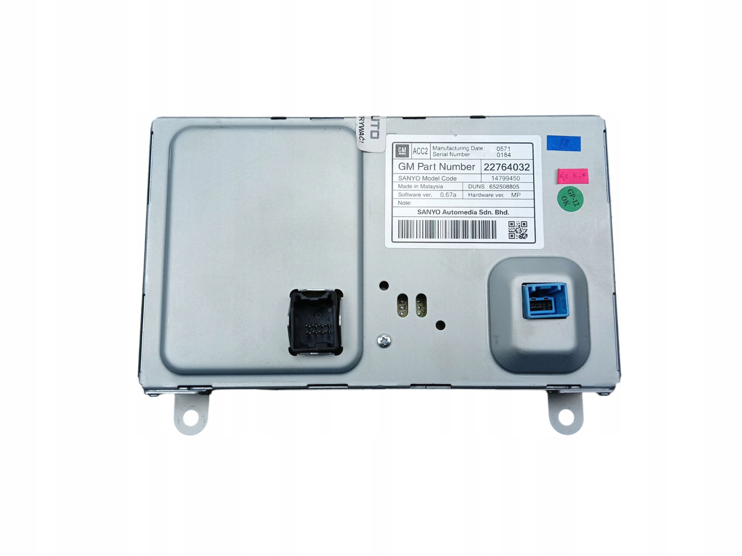 écran navigation GPS OPEL ASTRA IV J (2009-2012) 22764032