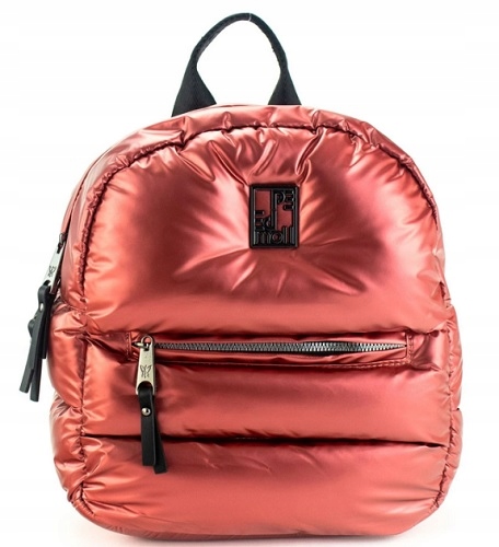 Prošívaný Batoh Pepe Moll 232172 perleťově červený