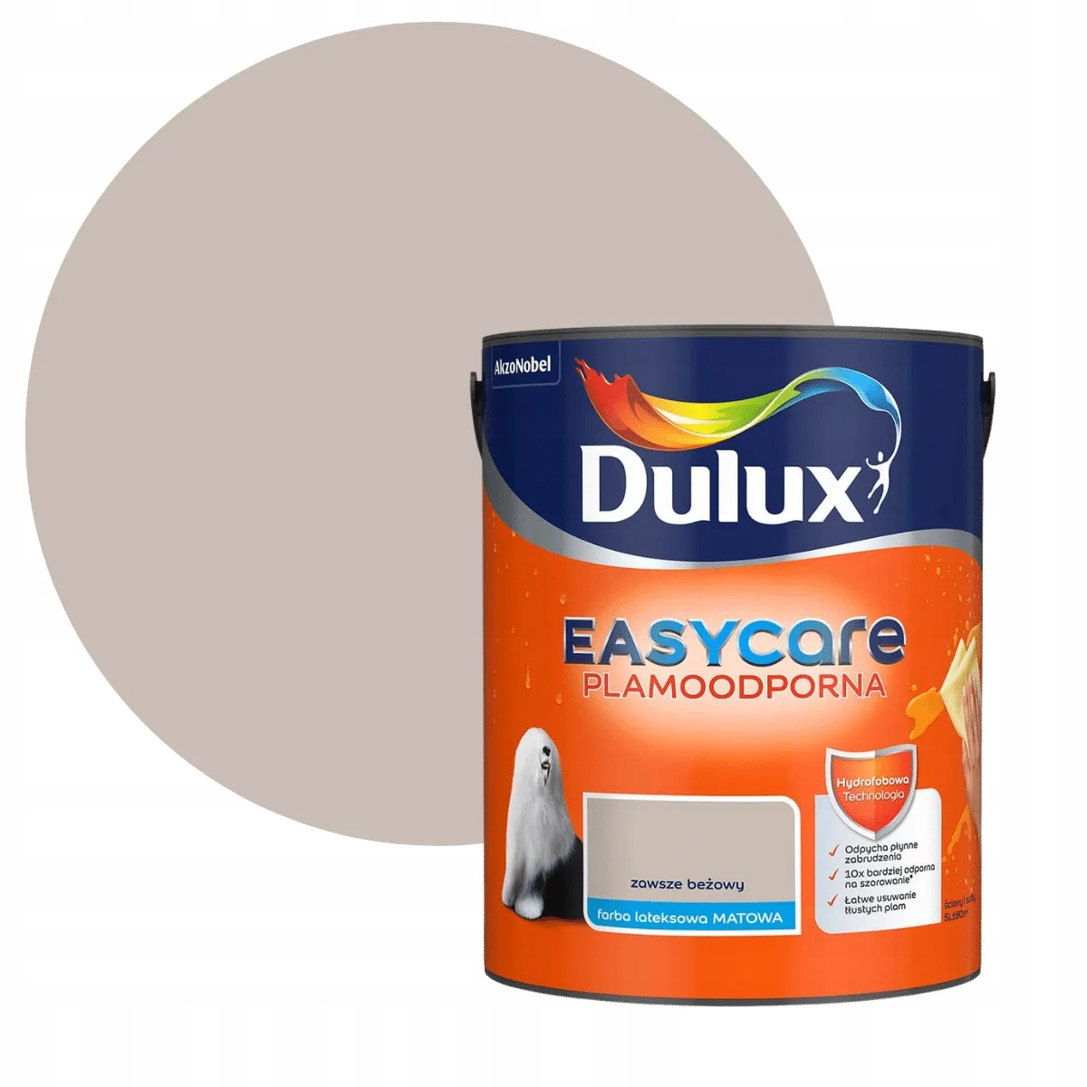 Dulux Easycare Barva Odolná Proti Skvrnám Vždy béžová 5L