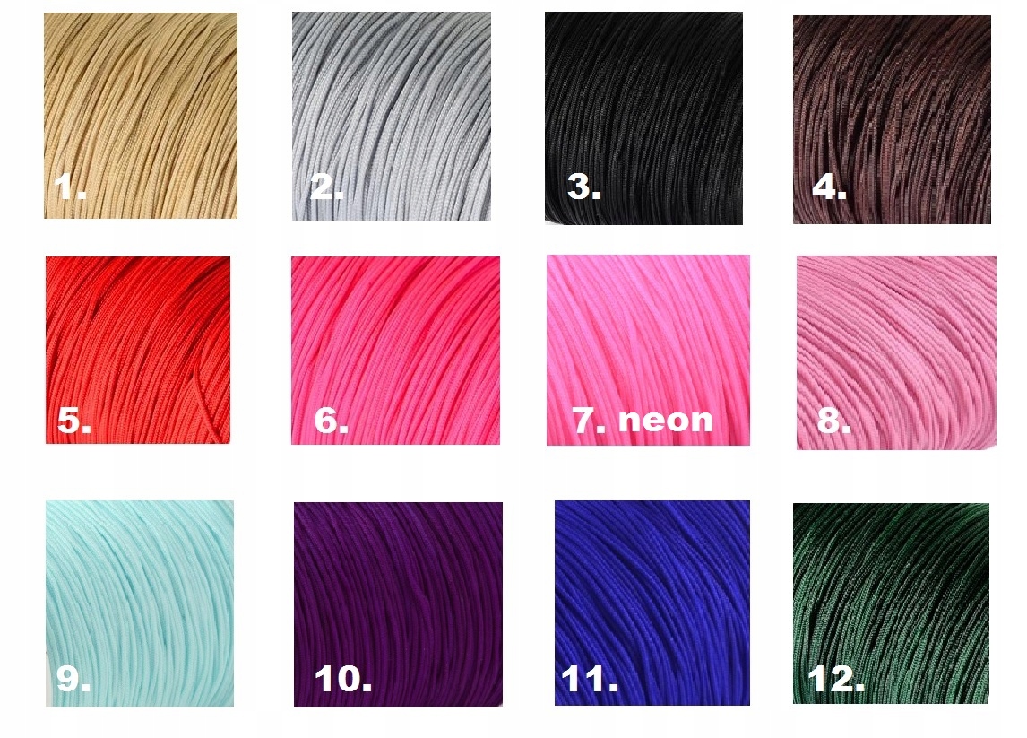 Bransoletka sznurkowa serce serduszko GRAWER Próba srebra 925