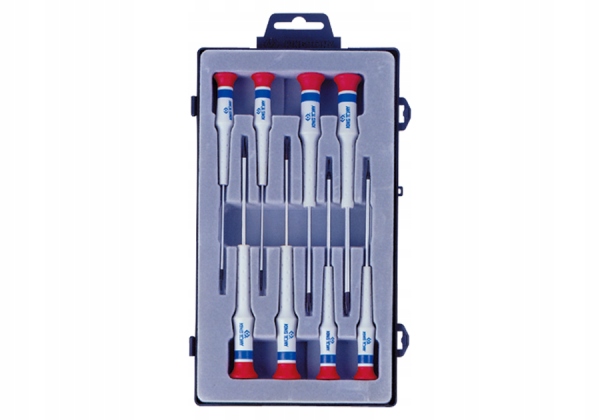 ZESTAW WKRĘTAKÓW PRECYZYJNYCH 8CZ. KRZYŻAK,PŁASKIE