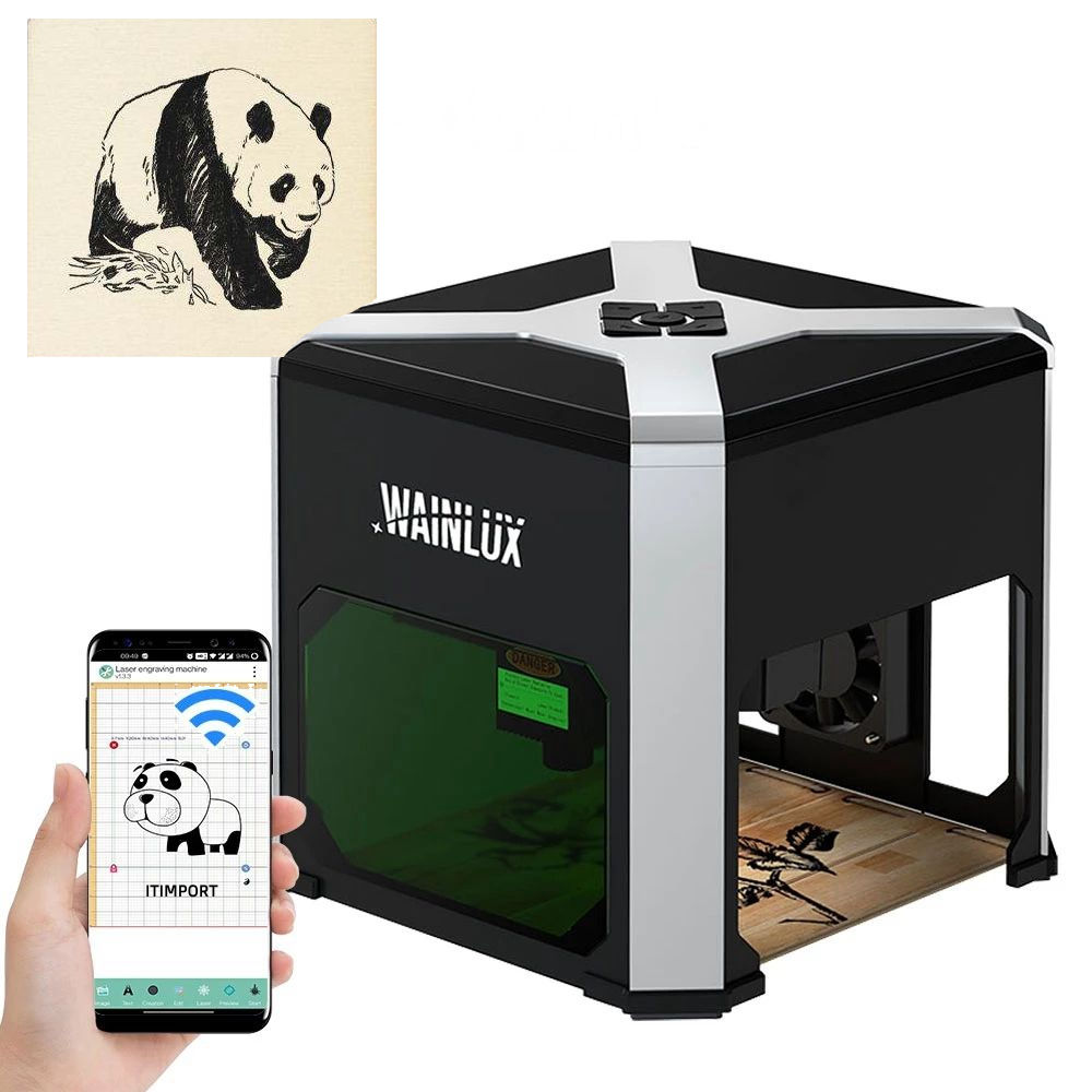 Laserové Gravírování 3W dřevo plast papír kůže Bluetooth K6 Pc Usb Wainlux
