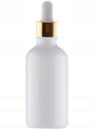 

Butelka 30ml z pipetą, Biały/złoty