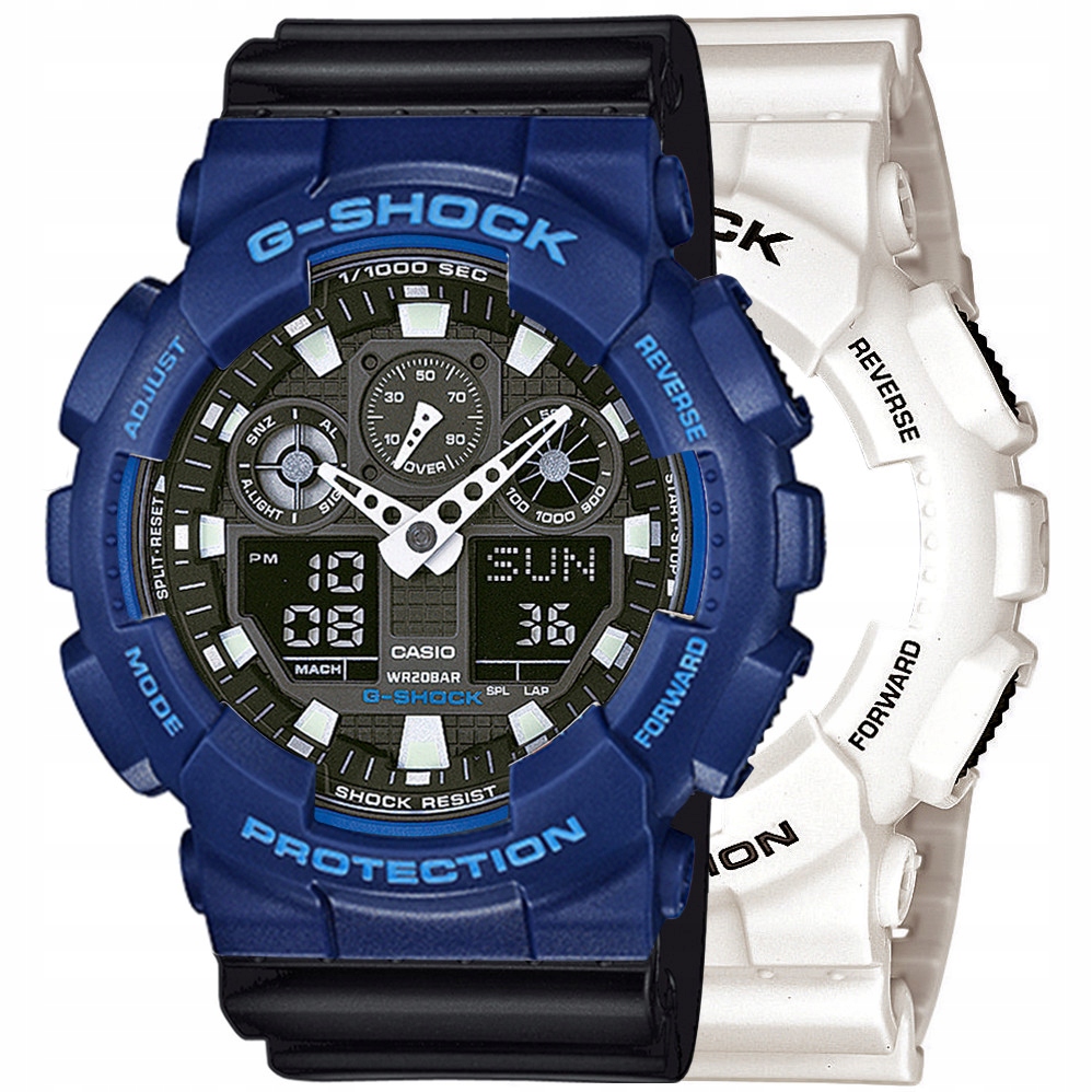 Hodinky Casio G-Shock Set GA-100B-7AER Bezel 10527398 Řemínek 10347688