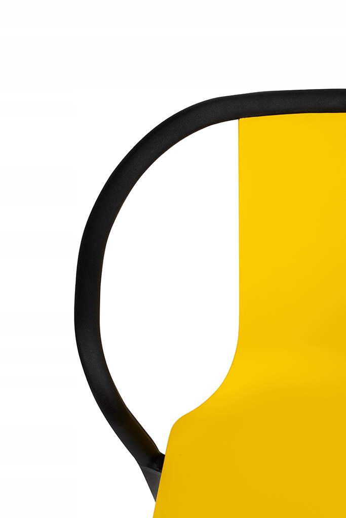 Krzesło VINCENT żółte Wysokość siedziska 47 cm