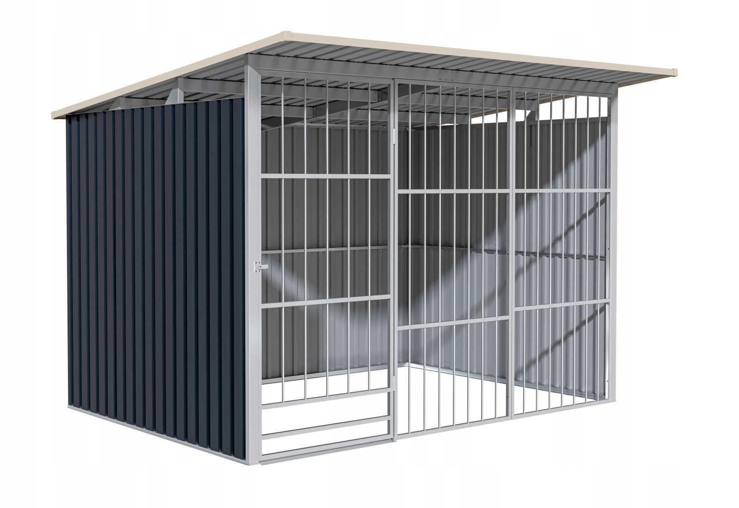 Kotec pro psa G21 Ken 572, 260x220 cm, šedý, robustní a odolný