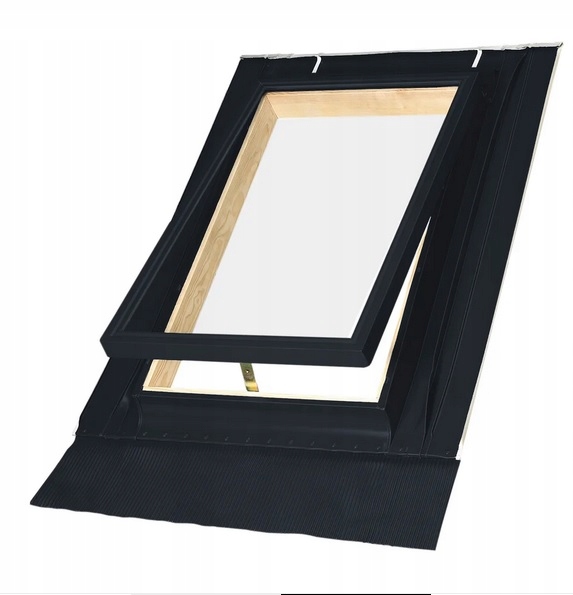 Wyłaz dachowy Fakro Wgt/bc 46x55 z kołnierzem Ral 9005 Czarny