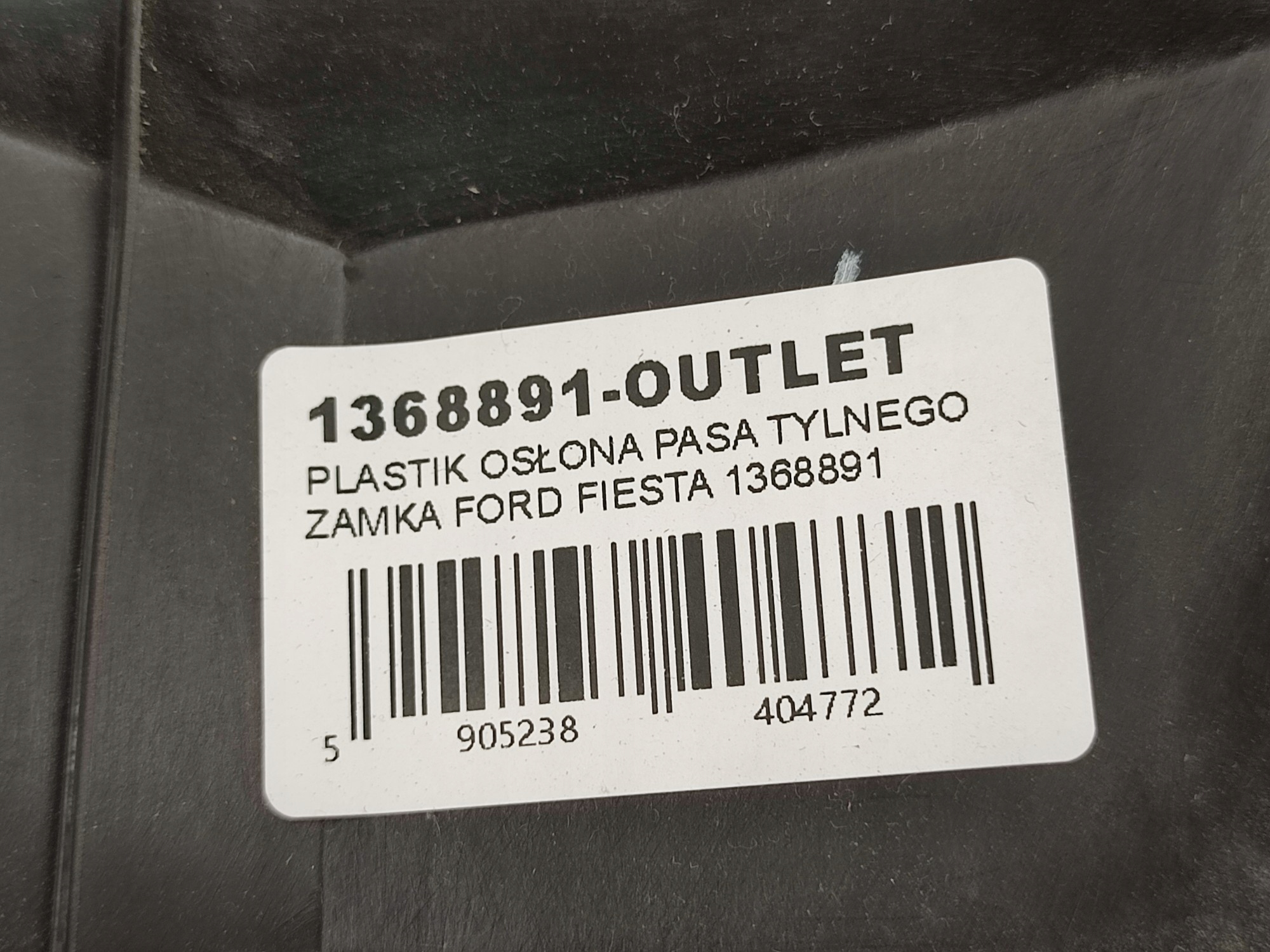 bracket, plastic, cover boot FORD FIESTA MK5 06-08 1368891