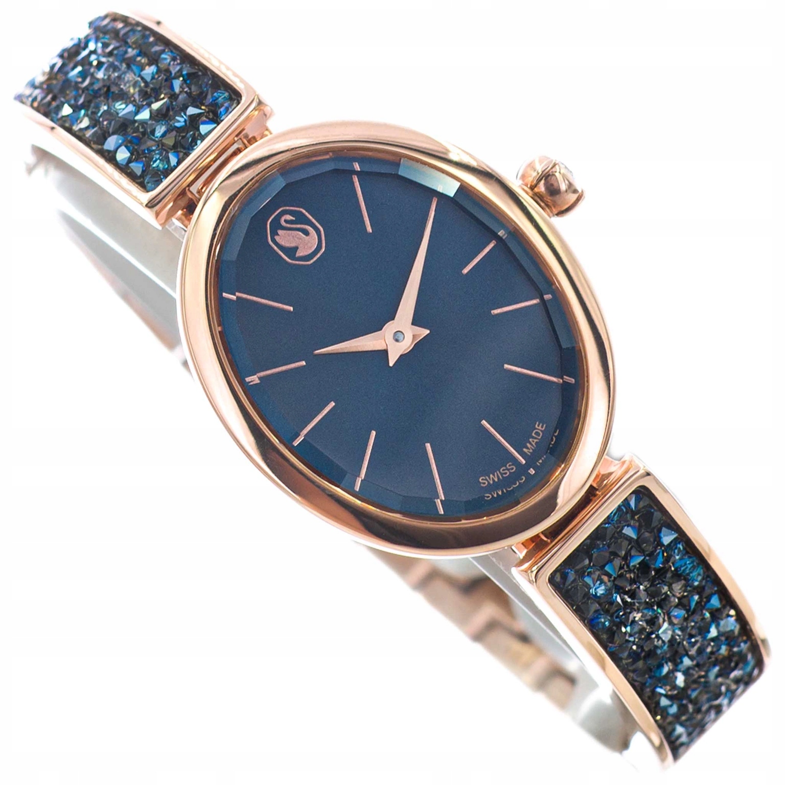 Dámské Hodinky Swarovski 5656822 Crystal Rock Rose Gold Na Náramku
