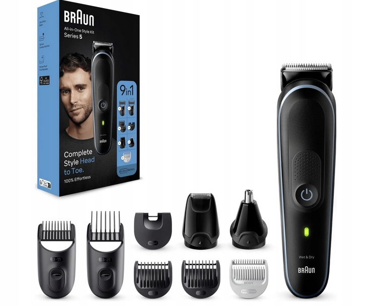 Trymer Braun MGK5411 seria 5 do stylizacji zarostu i brody Wodoodporny