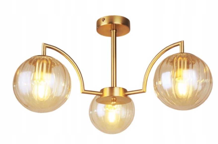 

Szklana Lampa Wisząca Sufitowa Żyrandol Kula Led