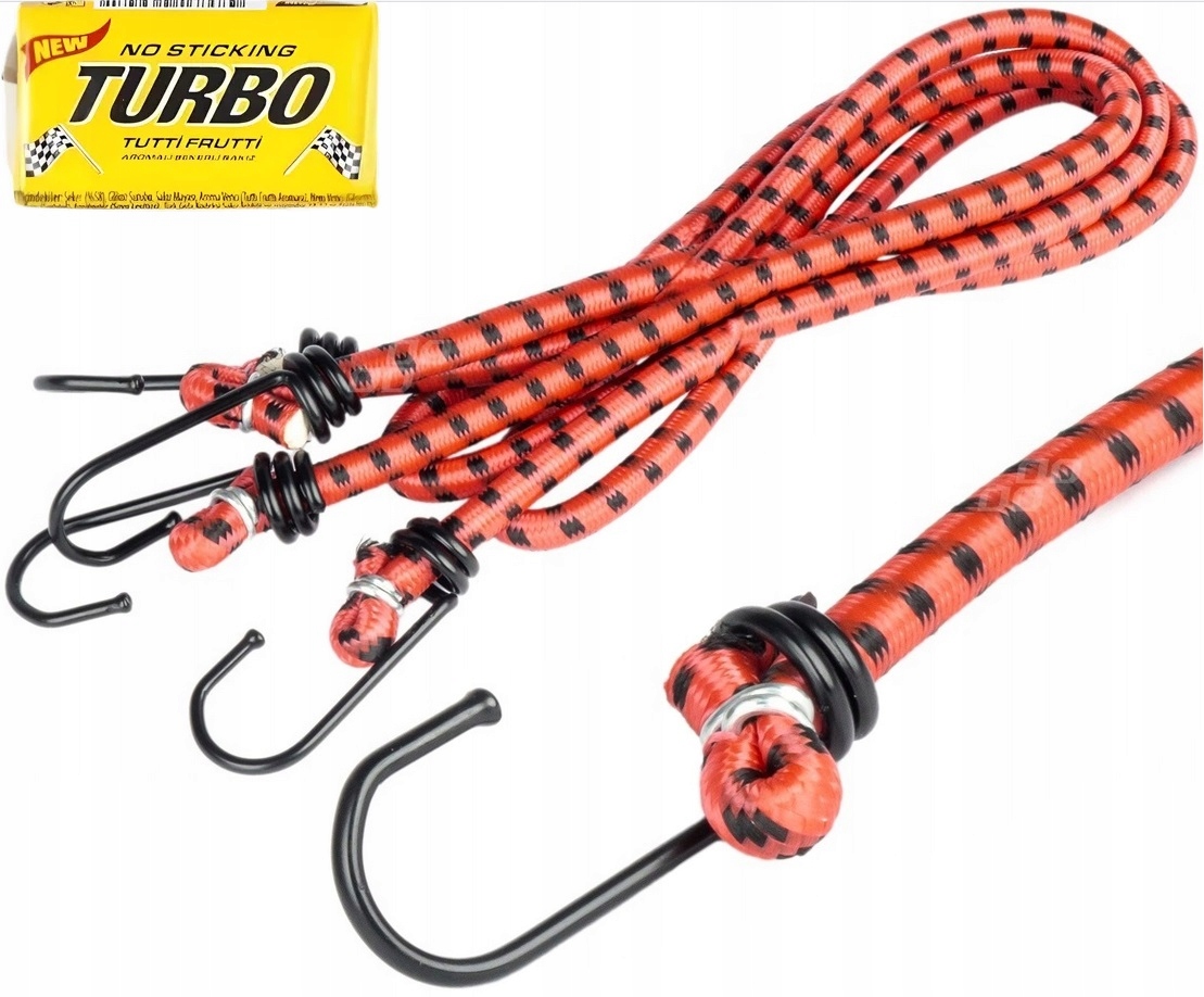 Linki elastyczne gumy do mocowania bagażu transportu ładunku * 2x80cm *7mm