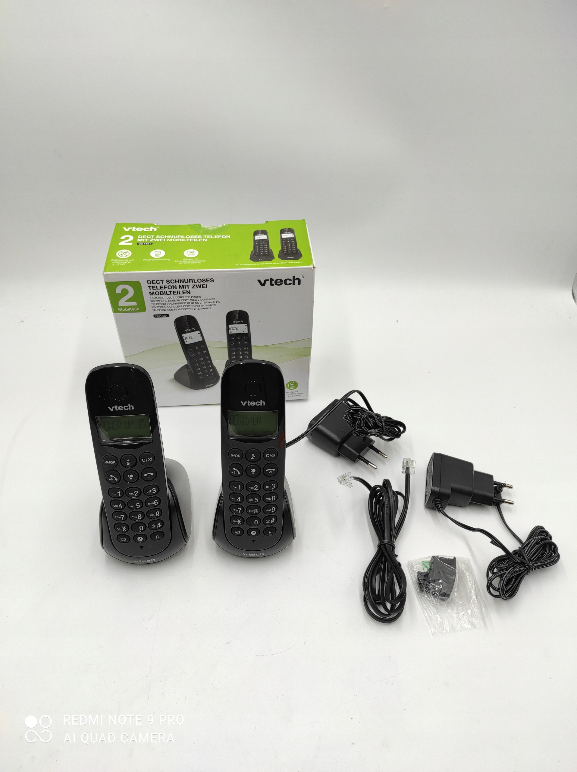 Telefon bezprzewodowy STACJONARNY VTech CS1401 DECT GŁOŚNOMÓWIĄCY ECO Cechy dodatkowe identyfikacja numeru przychodzącego tryb głośnomówiący