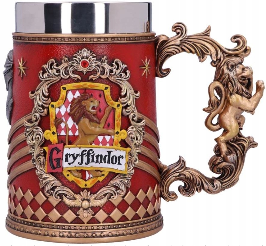 Harry Potter Gryffindor Pivní Sklenice z pryskyřice 16 cm