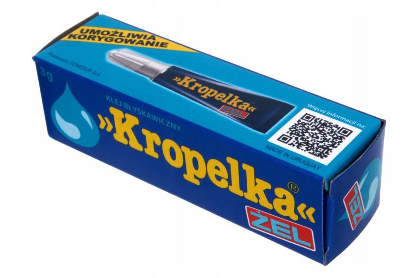 

Klej sekundowy Kropelka Żel 3g Błyskawiczny