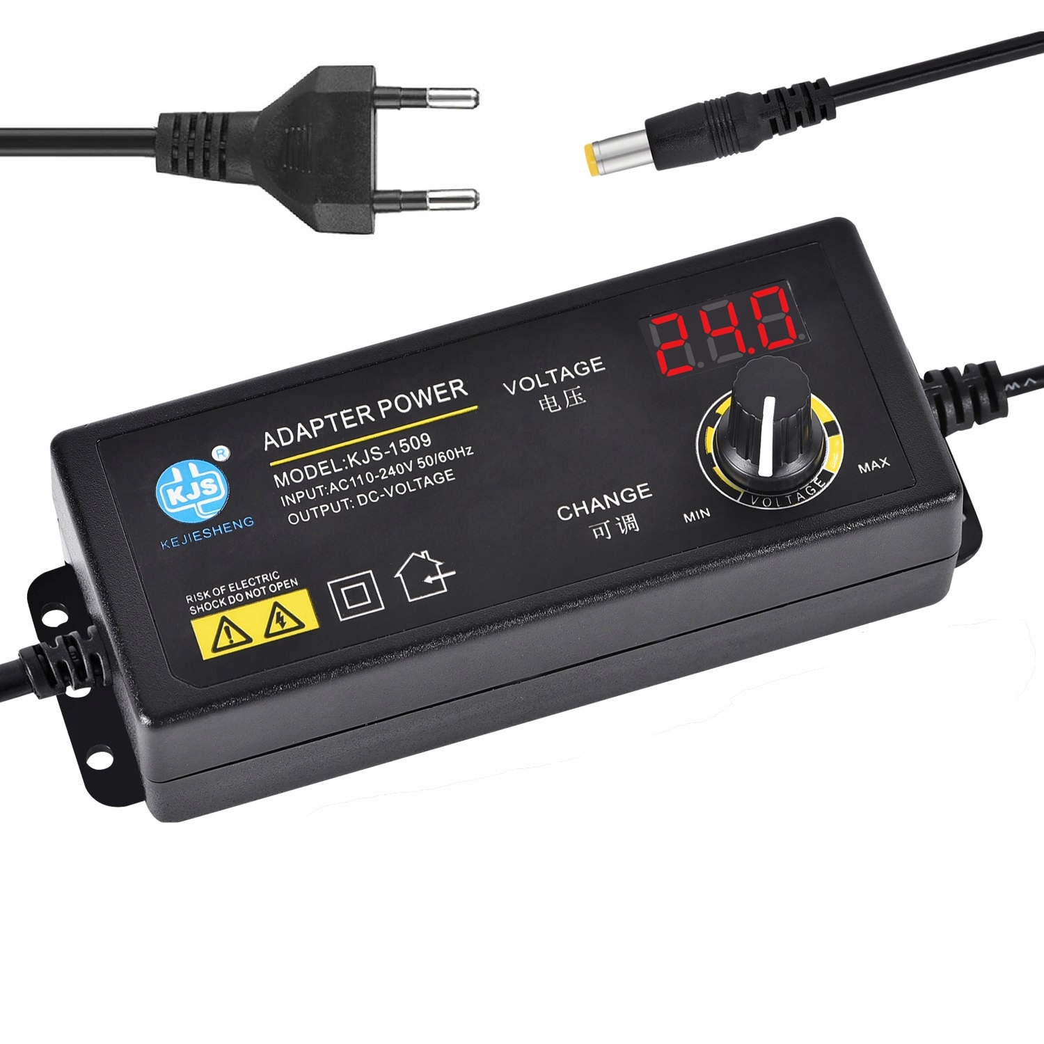 UNIWERSALNY REGULOWANY ZASILACZ LED 3 24V 60W 2.5A WYŚWIETLACZ