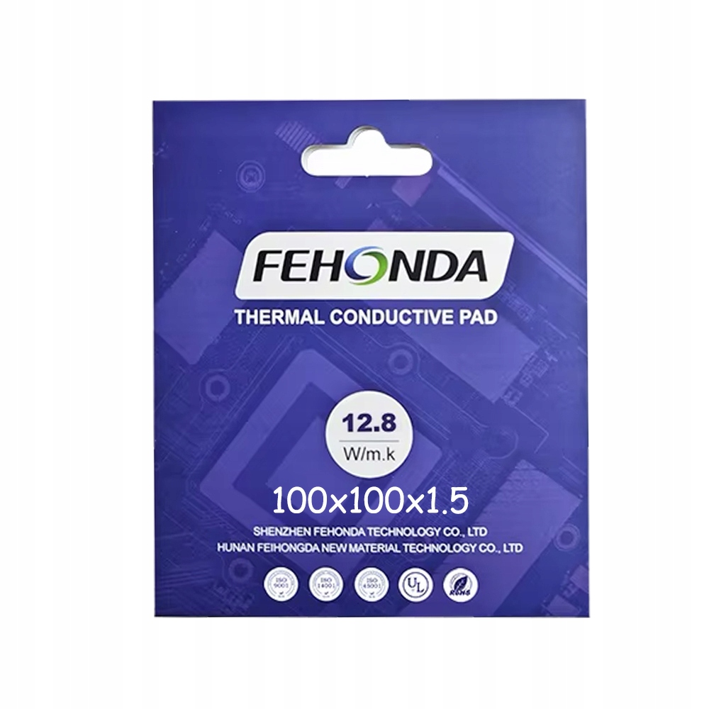 Termopad 1.5 mm 100x100 Fehonda 12.8 W/mk pro grafickou kartu PS4 PS5 Xbox