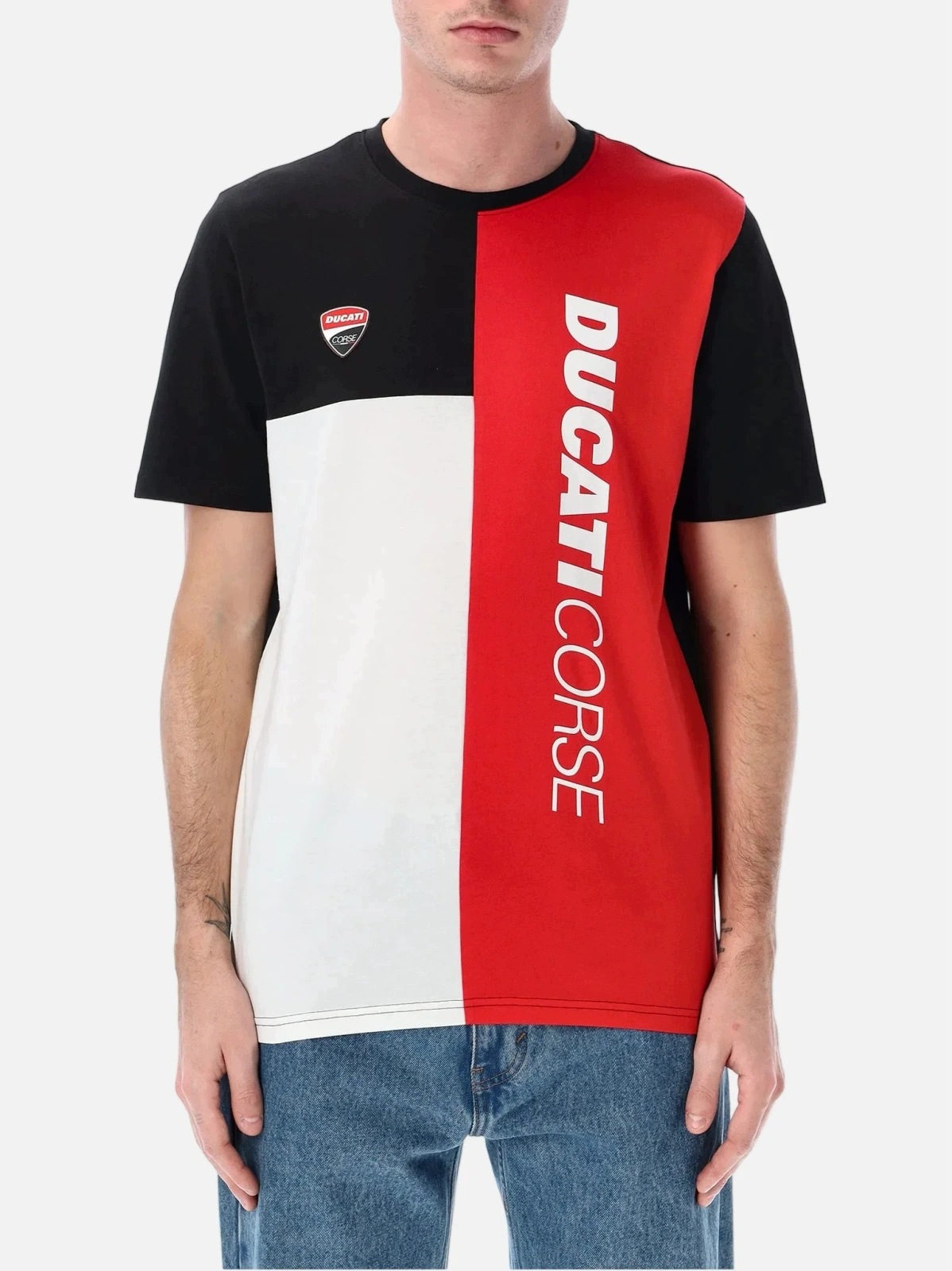Koszulka męska Ducati Corse blok kolorów