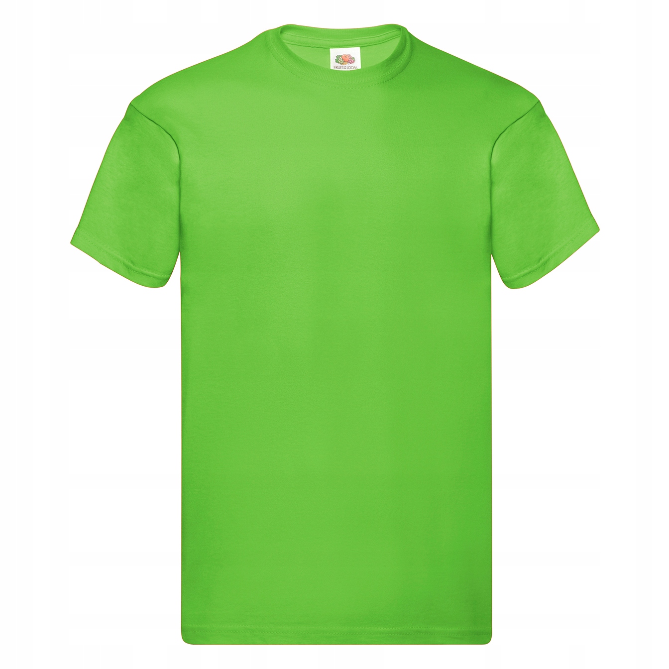 T-SHIRT KOSZULKA FRUIT OF THE LOOM lime green XL