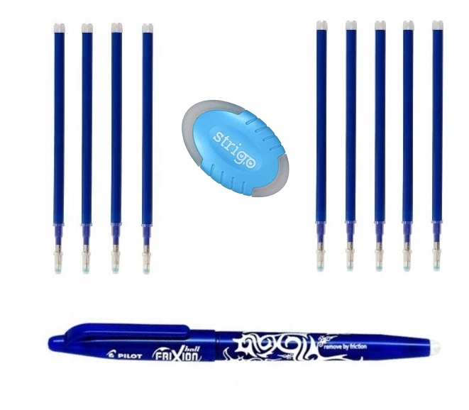 

Długopis Pilot Frixion +gumka+ 9 wkładów zamiennik