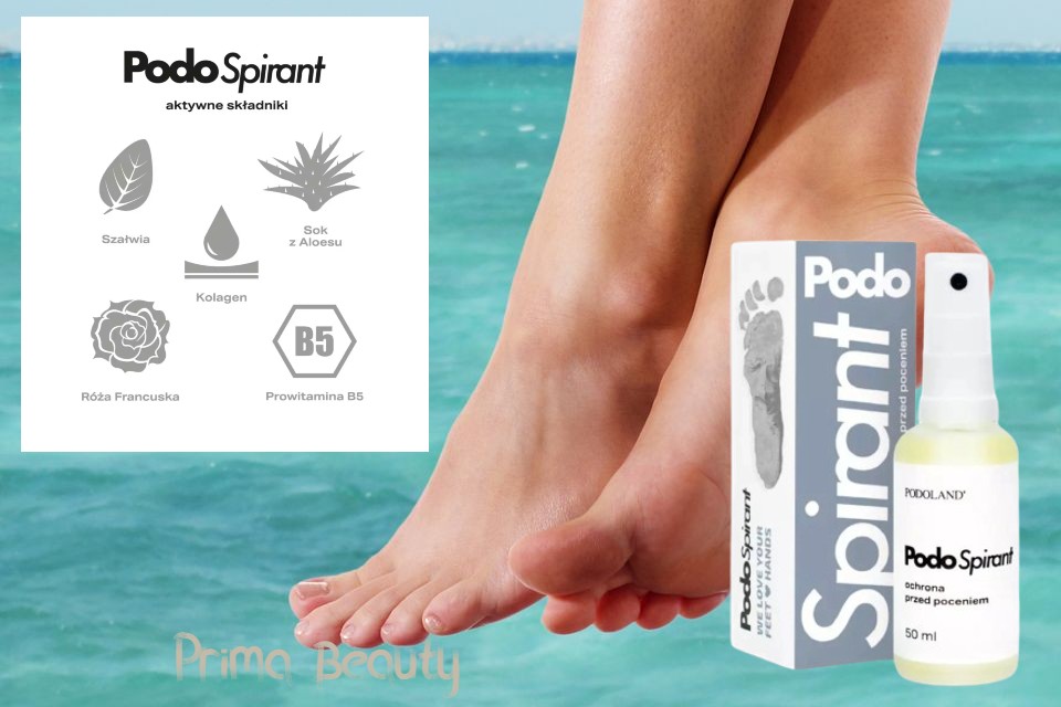 PODOLAND PodoSpirant Spray Przed Poceniem Dezodorant Stóp Przeciw Poceniu Kod producenta 2409