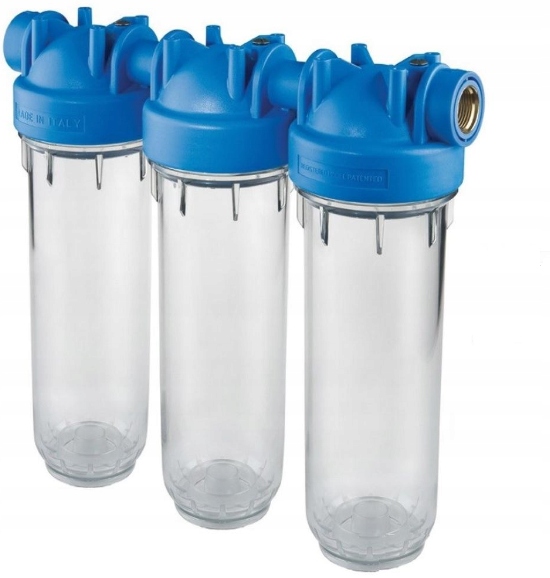 Potrójny korpus Atlas Filtri 1" NARUROWY Filtr do wody narurowy obudowa