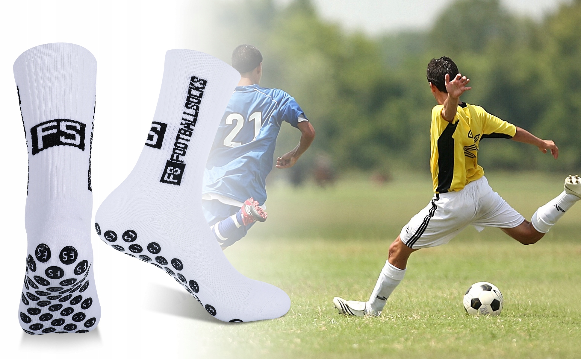 Getry piłkarskie 3 pary biały r. 39-46 Płeć nie dotyczy