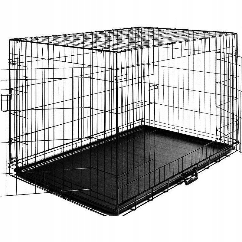 Levně Velká Kovová Klec Kotec Pro Psy Psa 61x42x49