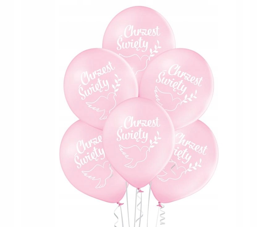 

Balony różowe na Chrzest Święty