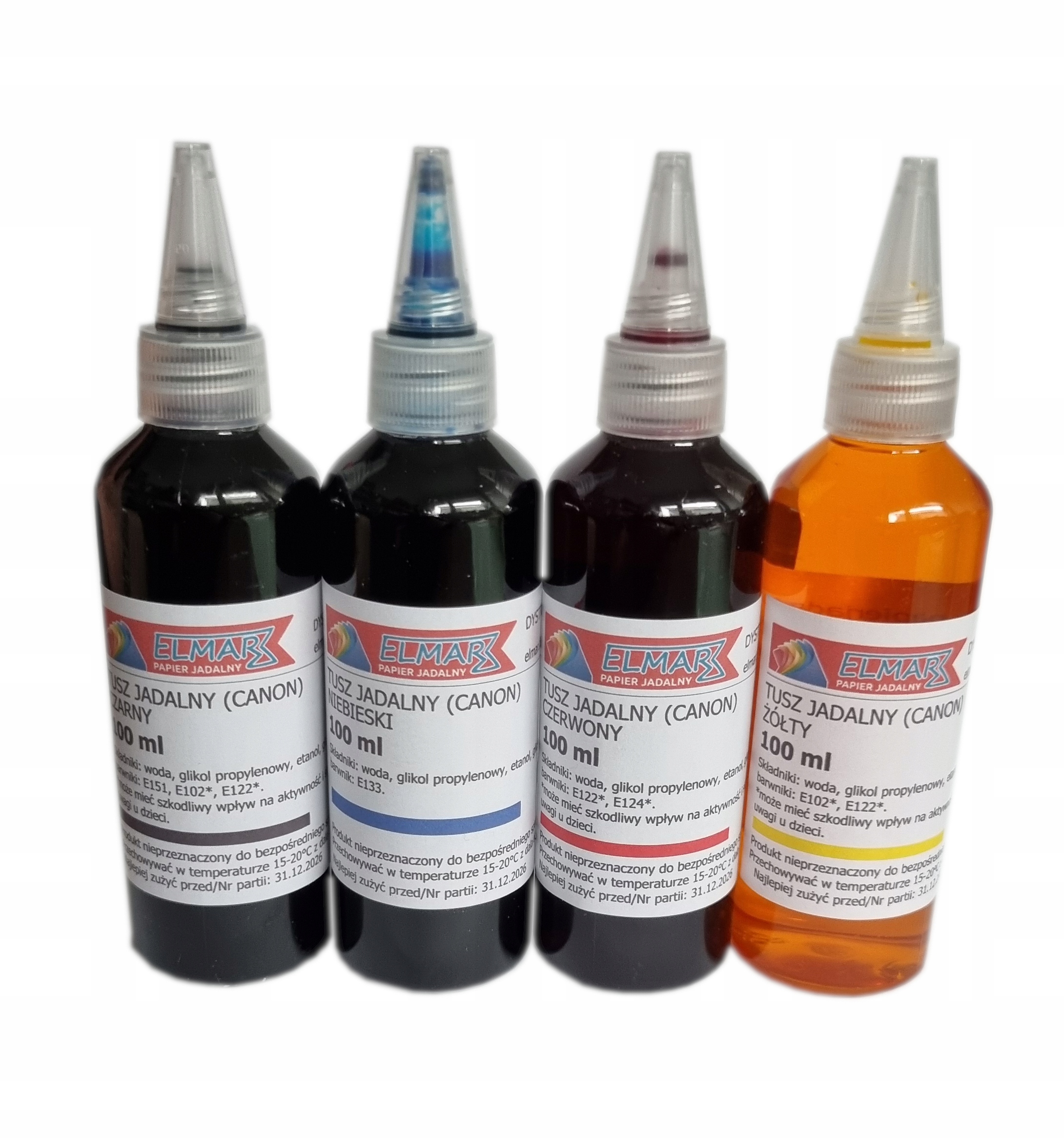 Potravinářský Jedlý Inkoust 4 X 100 ML Cmyk Pro Canon