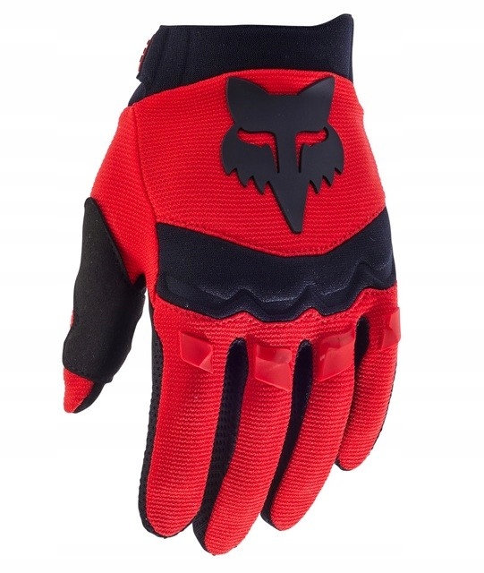 Fox Dirtpaw Junior Fluo Red dětské rukavice cross enduro quad kolo M