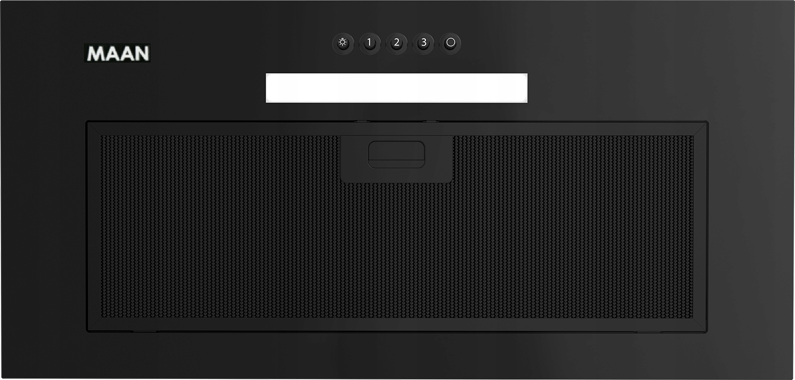 Okap do zabudowy MAAN Tytan 60 SZKŁO CZARNY 610m3