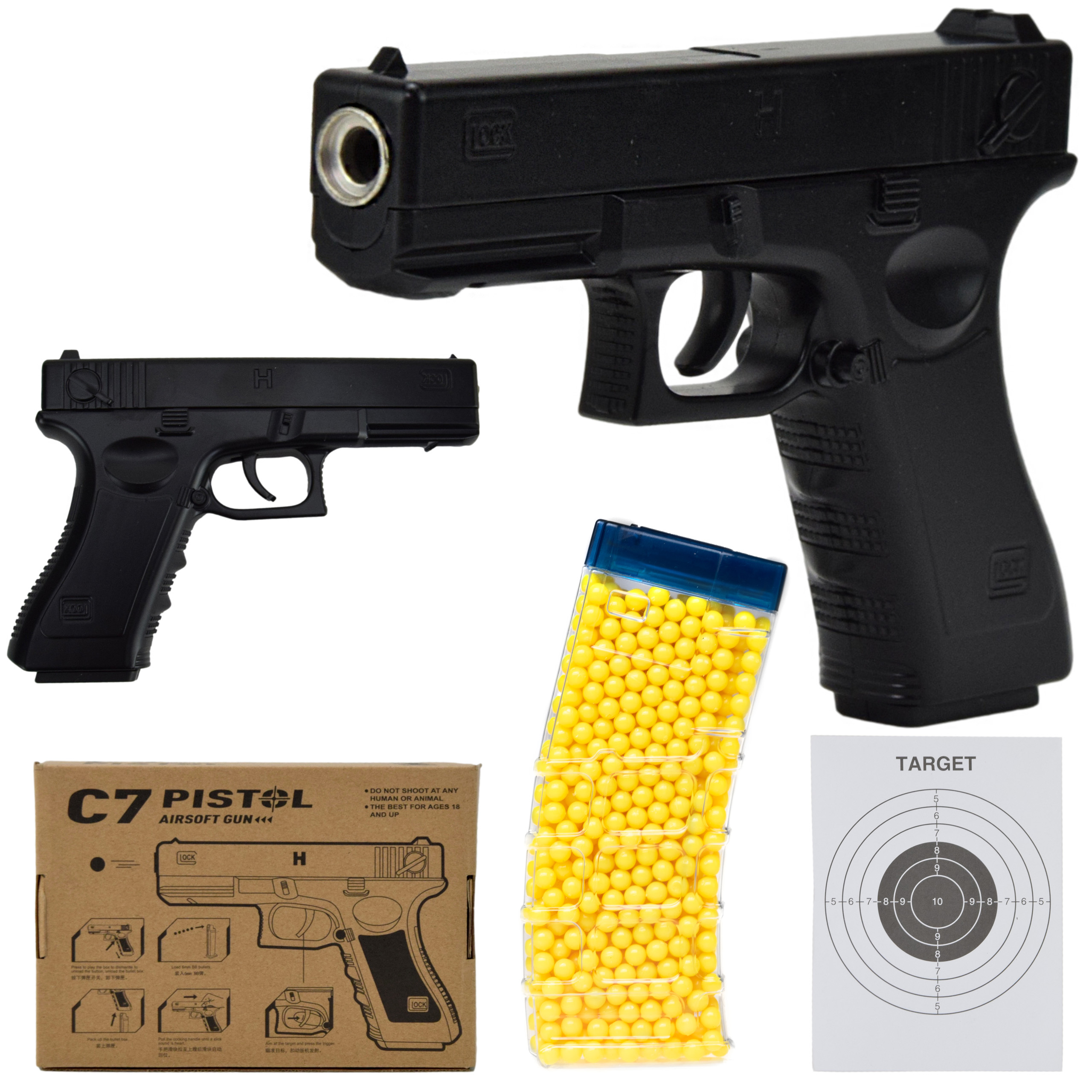 

Pistolet Kulki Glock Metal Zestaw 800 Kulek