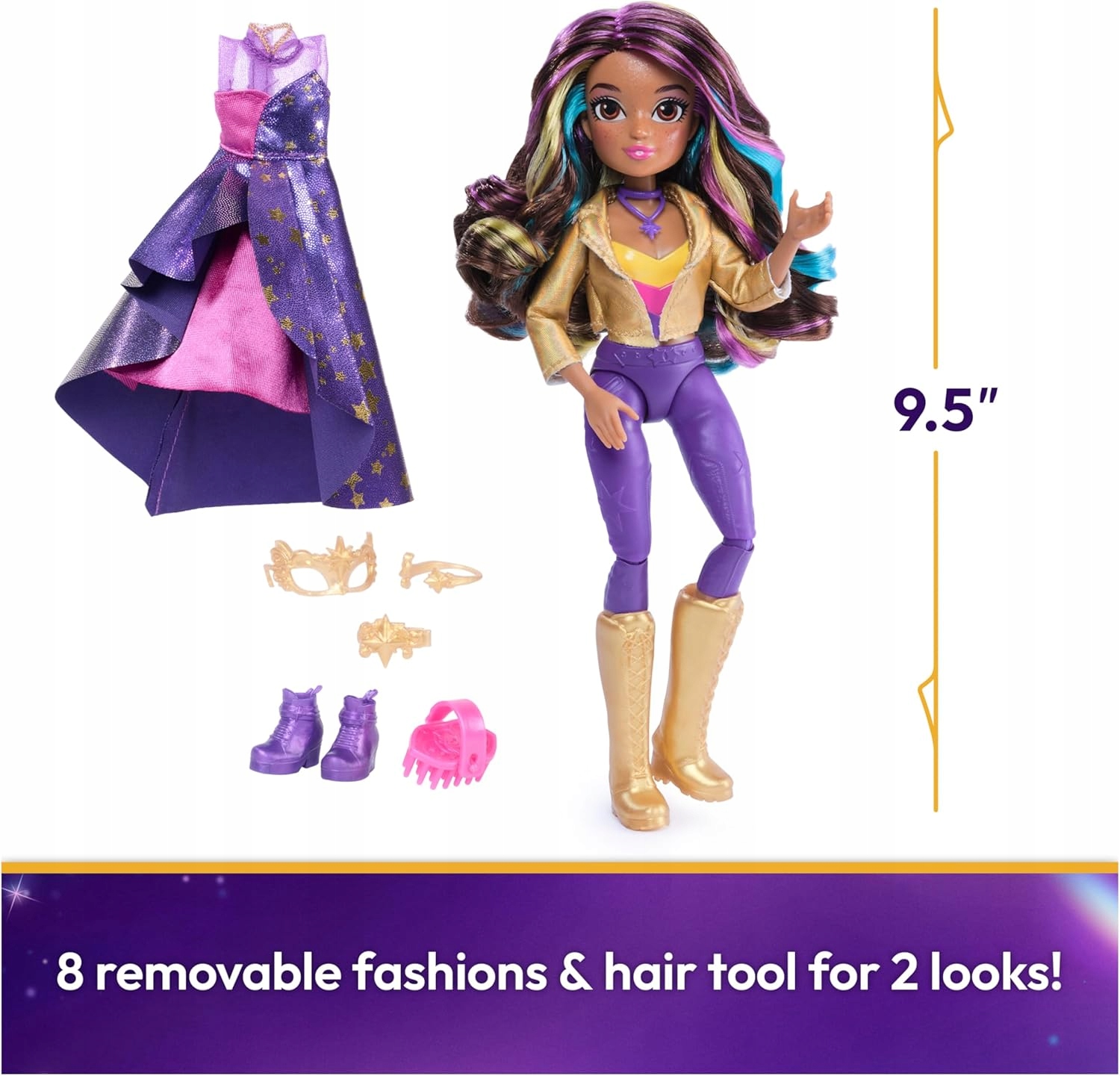 UNICORN ACADEMY Sophia Mannequin LALKA DUŻA 24 CM AKCESORIA UNICORN ACADEMY Minimalny wiek dziecka 4