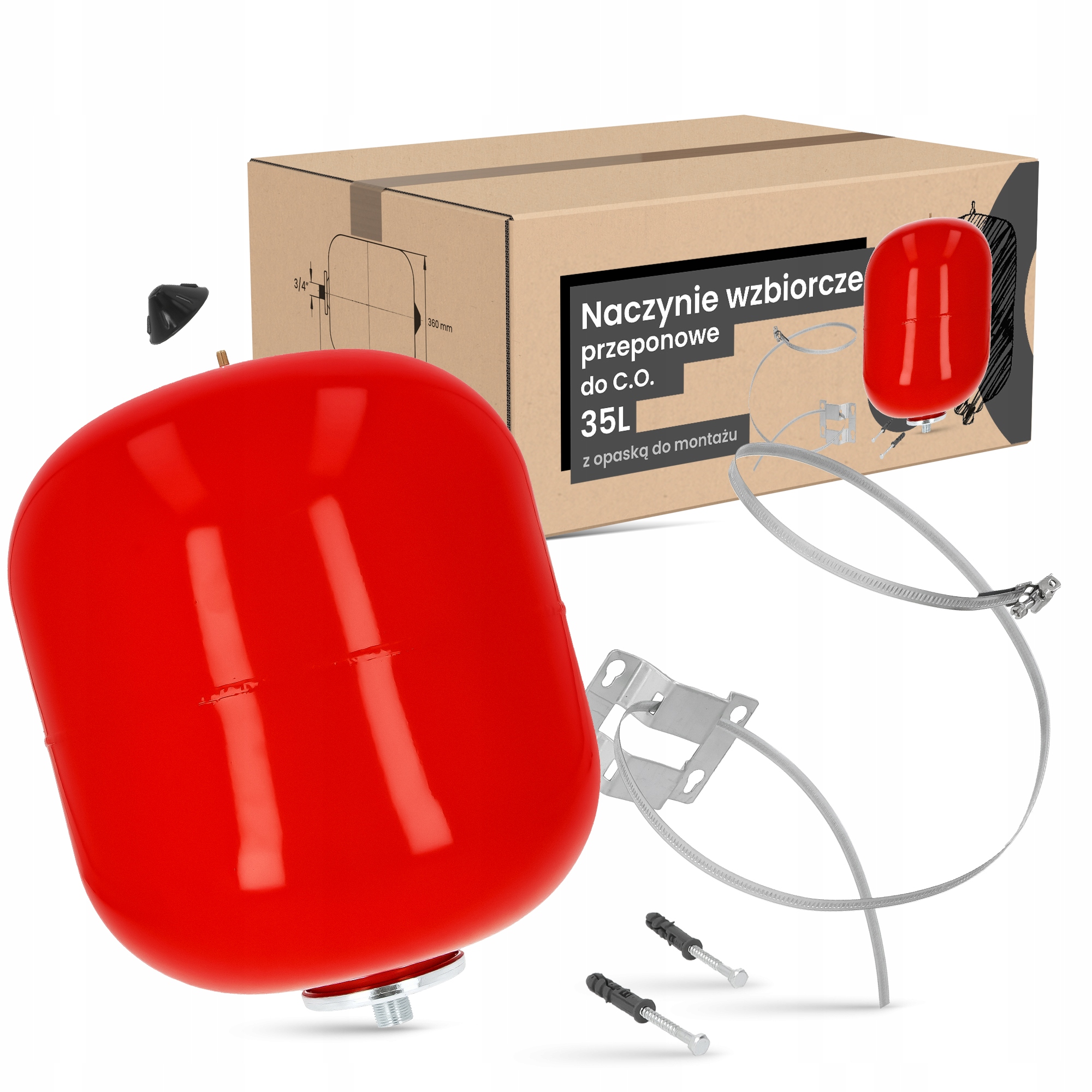 Vyrovnávacia membránová nádoba C.o. 35L Membrána Nádrž Opa Ad