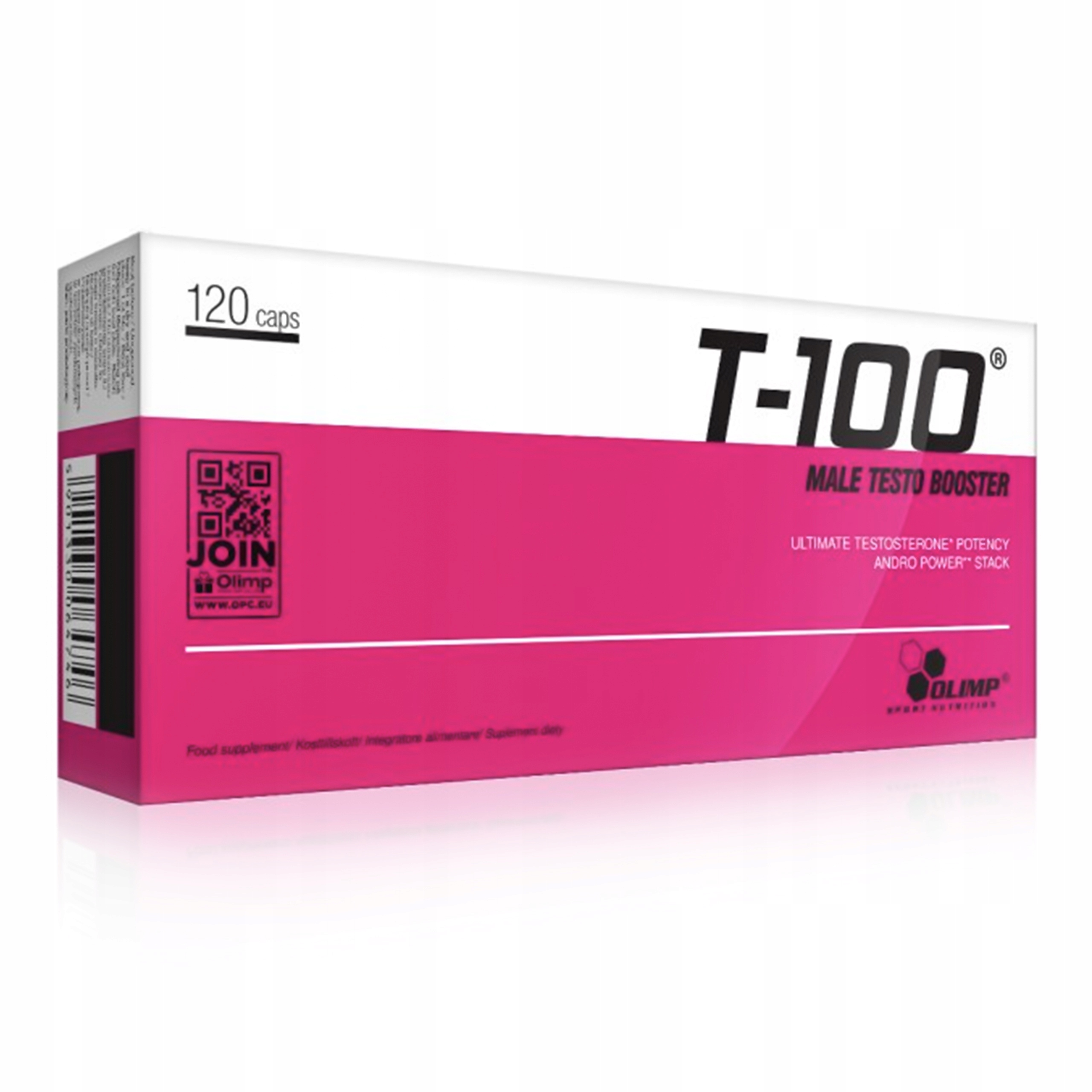 Testosteron Booster Olimp T-100 120 kapslí Daa Tribulus Maca Zinek Libido