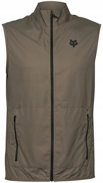 Tenká cyklistická vesta Fox Ranger Wind Vest, velikost L, Ash
