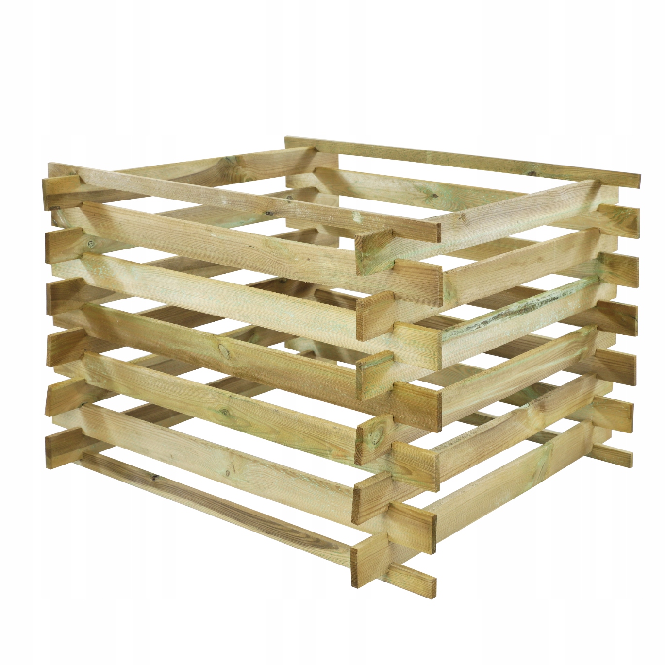 Kompostownik drewniany MODUŁOWY siatka na krety kompostownik ogrodowy EKO Pojemność 600 l