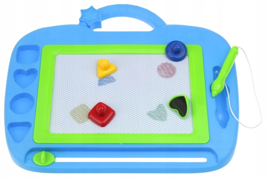 Znikopis Tablica Magnetyczna Kolorowa do Pisania Malowania Stempelki Materiał plastik