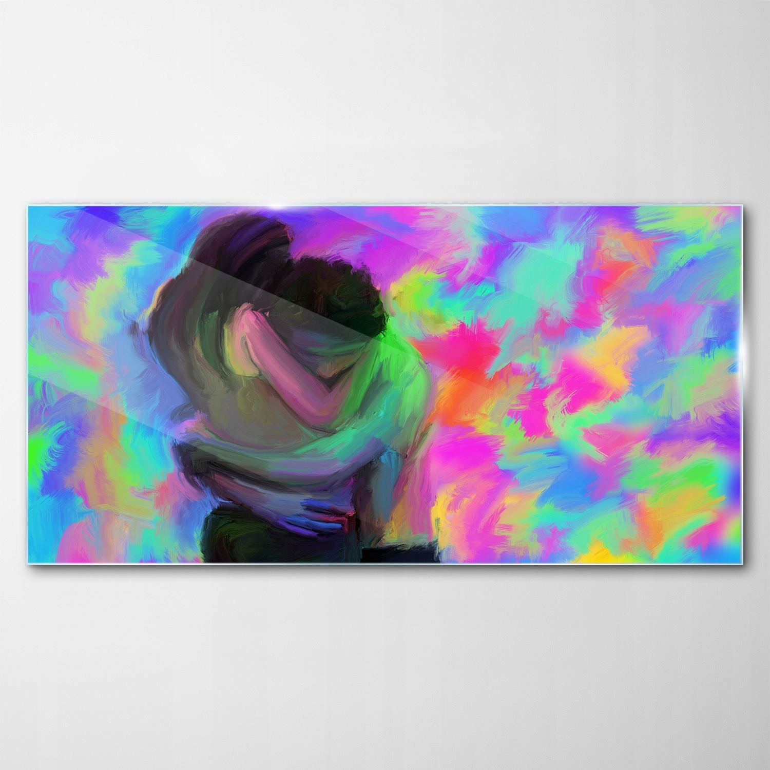 

Hartowany Obraz Szklany Para Abstrakcja 120x60