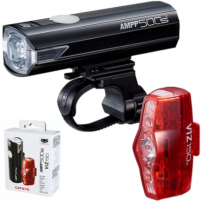 Sada světel Cateye Ampp 500S HL-EL085SRC TL-LD800 VIZ150 8901240