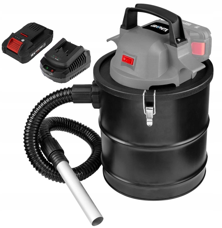 Graphite Vysavač Na Popel 15 L Akumulátor 4AH Set 58GE125 58GE132