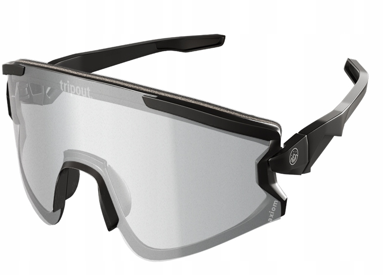 Okulary Rowerowe Tripout Eternity Ramka Black Szyba Clear S1 90% UV400