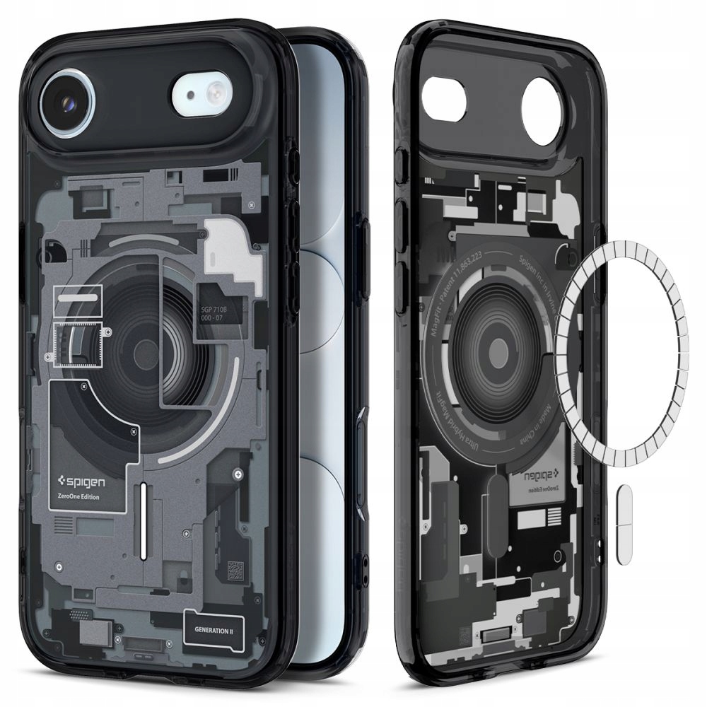 Pouzdro Spigen pro iPhone 17 Air, obal MagSafe Hard case, zadní kryt